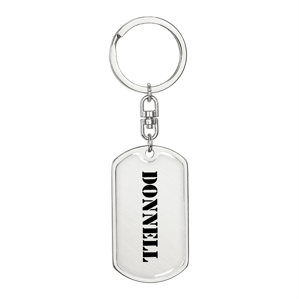 Donnell - Luxury Dog Tag Keychain