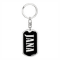 Jana v02 - Luxury Dog Tag Keychain