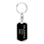 Oklahoma City Girl v5 - Luxury Dog Tag Keychain