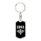 Edna v02a - Luxury Dog Tag Keychain