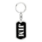 Jim v3 - Luxury Dog Tag Keychain