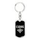 Carol v02a - Luxury Dog Tag Keychain