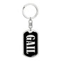 Gail v02 - Luxury Dog Tag Keychain