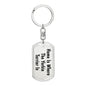 Yorkie Terrier's Home - Luxury Dog Tag Keychain