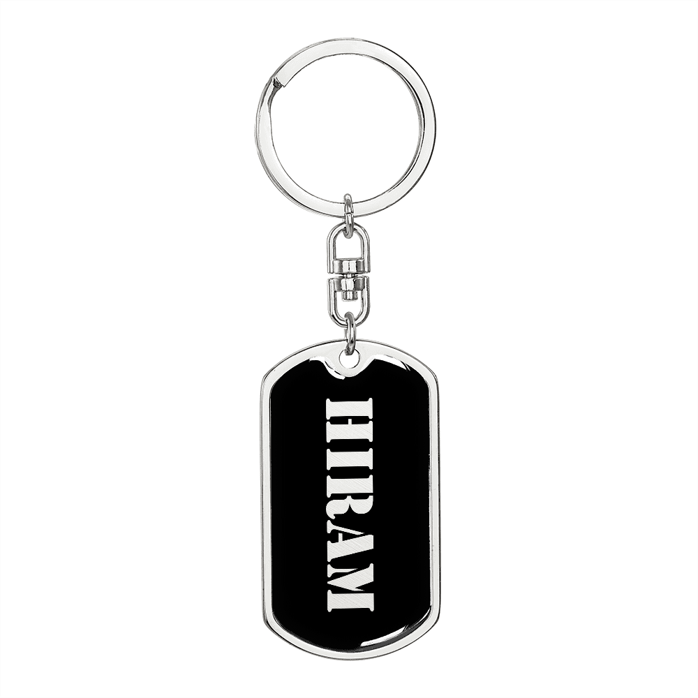 Hiram v2 - Luxury Dog Tag Keychain