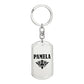 Pamela v01a - Luxury Dog Tag Keychain