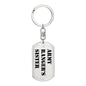 Army Ranger's Sister - Luxury Dog Tag Keychain