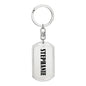Stephanie v01 - Luxury Dog Tag Keychain