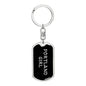 Portland Girl v5 - Luxury Dog Tag Keychain