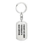 Coast Guard Veteran's Daughter - Luxury Dog Tag Keychain