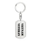 Vietnam Veteran - Luxury Dog Tag Keychain