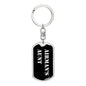 Airman's Aunt v2 - Luxury Dog Tag Keychain