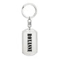 Roxanne v01 - Luxury Dog Tag Keychain