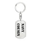 Navy Cousin - Luxury Dog Tag Keychain