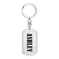Ashley v01 - Luxury Dog Tag Keychain