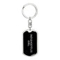 Indianapolis Girl v5 - Luxury Dog Tag Keychain