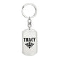 Tracy v01a - Luxury Dog Tag Keychain