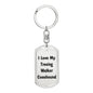 Love My Treeing Walker Coonhound v4 - Luxury Dog Tag Keychain
