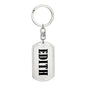 Edith v01 - Luxury Dog Tag Keychain