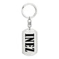 Inez v01 - Luxury Dog Tag Keychain