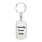 Love My Cooter Turtle - Luxury Dog Tag Keychain