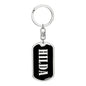 Hilda v02 - Luxury Dog Tag Keychain