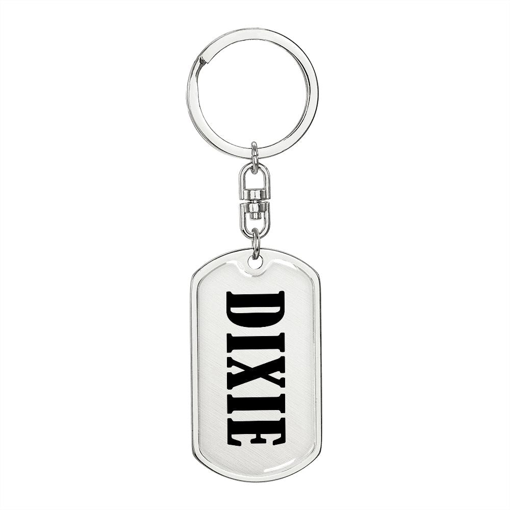 Dixie v01 - Luxury Dog Tag Keychain