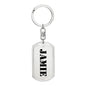 Jamie - Luxury Dog Tag Keychain