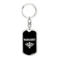 Margaret v02a - Luxury Dog Tag Keychain