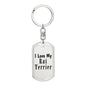 Love My Rat Terrier - Luxury Dog Tag Keychain