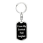 Love My Scottish Fold Longhair v2 - Luxury Dog Tag Keychain