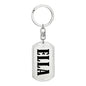 Ella v01 - Luxury Dog Tag Keychain