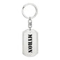Myron - Luxury Dog Tag Keychain