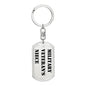Military Veteran's Niece - Luxury Dog Tag Keychain