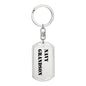 Navy Grandson - Luxury Dog Tag Keychain