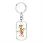 Giraffe - Luxury Dog Tag Keychain