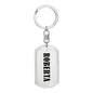 Roberta v01 - Luxury Dog Tag Keychain
