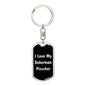 Love My Doberman Pinscher v5 - Luxury Dog Tag Keychain