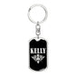 Kelly v02a - Luxury Dog Tag Keychain