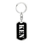 Ken v3 - Luxury Dog Tag Keychain