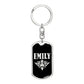Emily v02a - Luxury Dog Tag Keychain