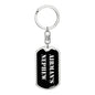 Airman's Nephew v2 - Luxury Dog Tag Keychain