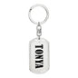 Tonya v01 - Luxury Dog Tag Keychain