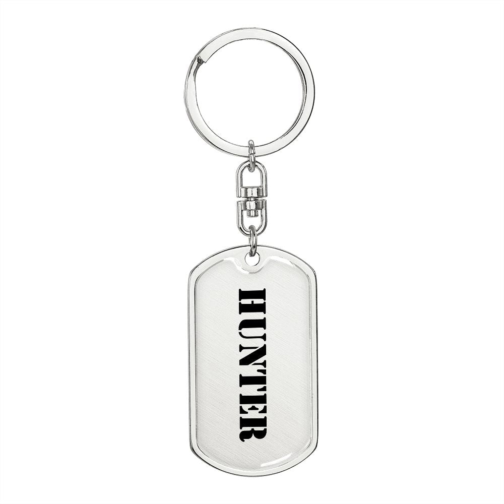 Hunter - Luxury Dog Tag Keychain