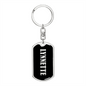 Lynnette v02 - Luxury Dog Tag Keychain