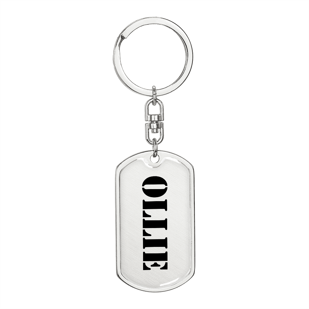 Ollie - Luxury Dog Tag Keychain