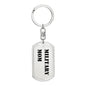 Military Mom - Luxury Dog Tag Keychain