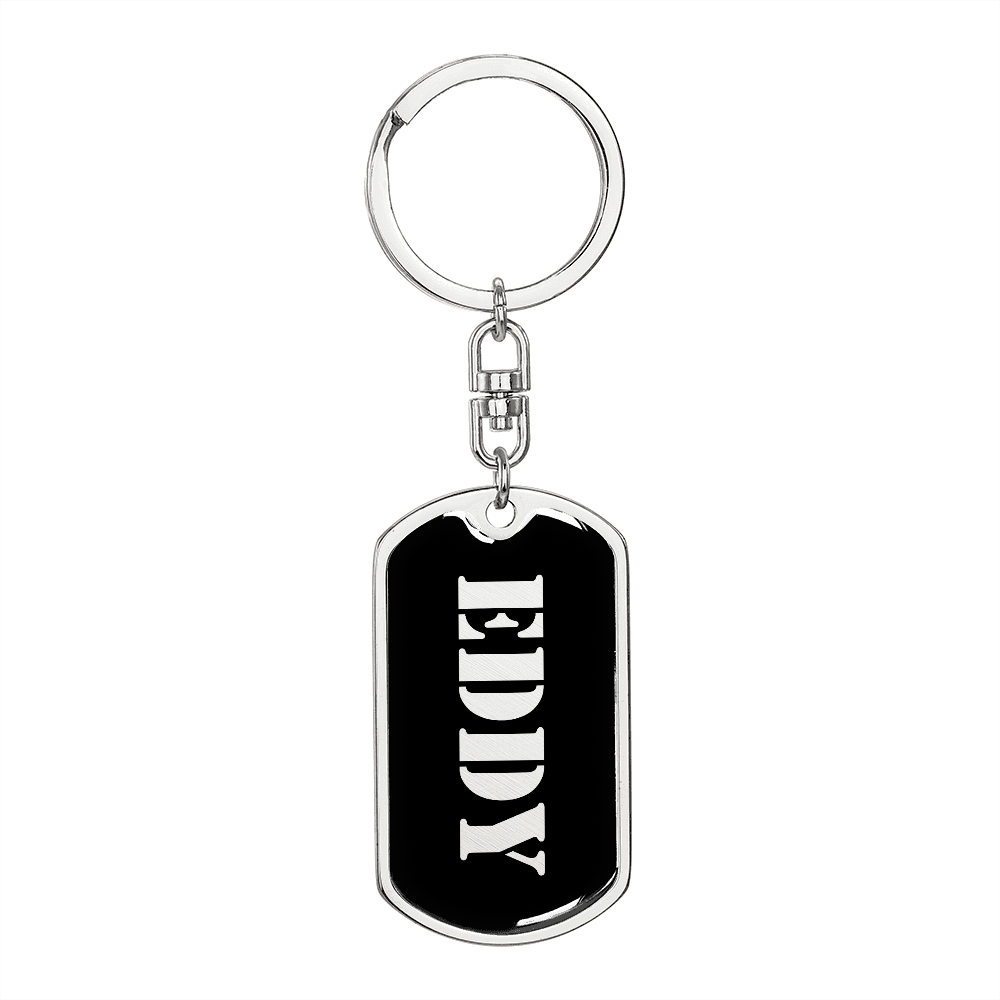 Eddy v2 - Luxury Dog Tag Keychain