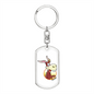 Happy Donkey - Luxury Dog Tag Keychain