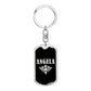 Angela v02a - Luxury Dog Tag Keychain